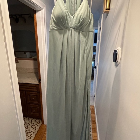 Azazie Annabelle maternity bridesmaid dress/evening gown in color Agave size A2 - Picture 3 of 6